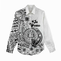 Ia Orana Tahiti Personalised Women Casual Shirt French Polynesia Hook Tattoo Special White Color LT9