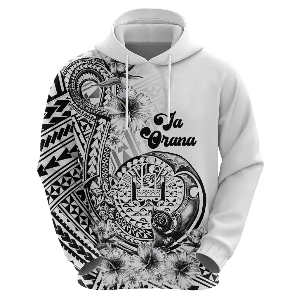 Ia Orana Tahiti Personalised Zip Hoodie French Polynesia Hook Tattoo Special White Color LT9
