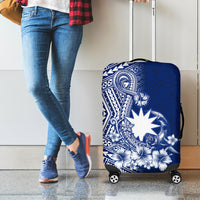 Nauru Independence Personalised Luggage Cover Naoero Hook Tattoo Special Polynesian Pattern LT9 - Polynesian Pride