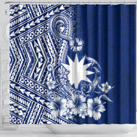 Nauru Independence Personalised Shower Curtain Naoero Hook Tattoo Special Polynesian Pattern LT9 - Polynesian Pride