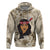Personalized New Zealand Women's Day Hoodie Maori Girl Feathers of Hope - Beige LT9 Pullover Hoodie Beige - Polynesian Pride