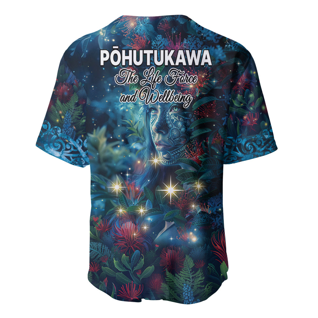 New Zealand Matariki Pohutukawa Baseball Jersey Te Mauri te Ora