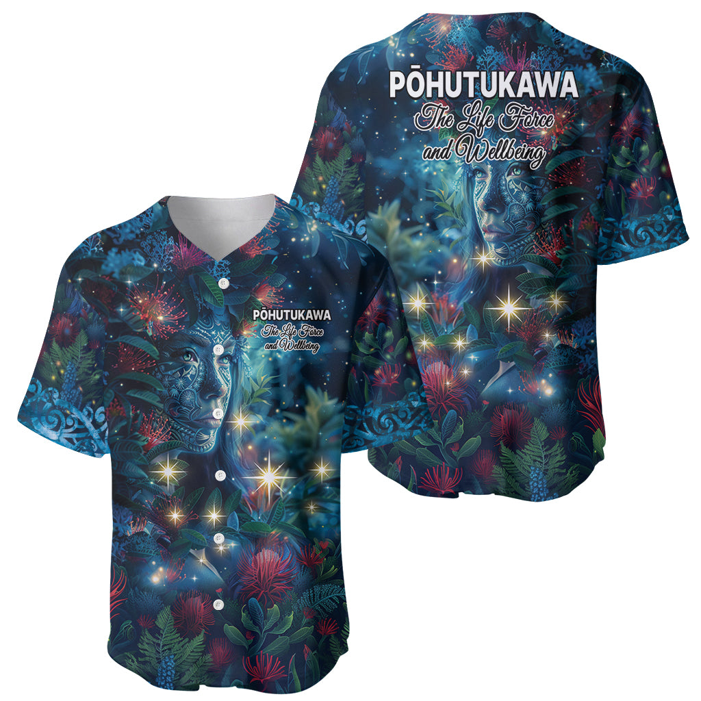 New Zealand Matariki Pohutukawa Baseball Jersey Te Mauri te Ora
