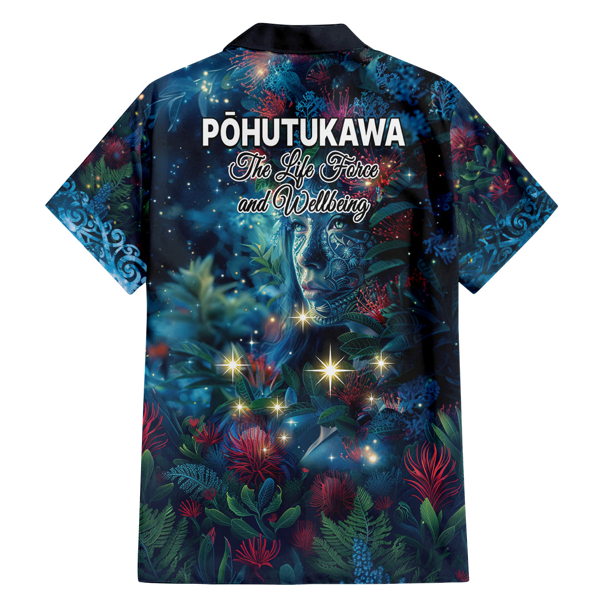 New Zealand Matariki Pohutukawa Family Matching Off Shoulder Maxi Dress and Hawaiian Shirt Te Mauri te Ora