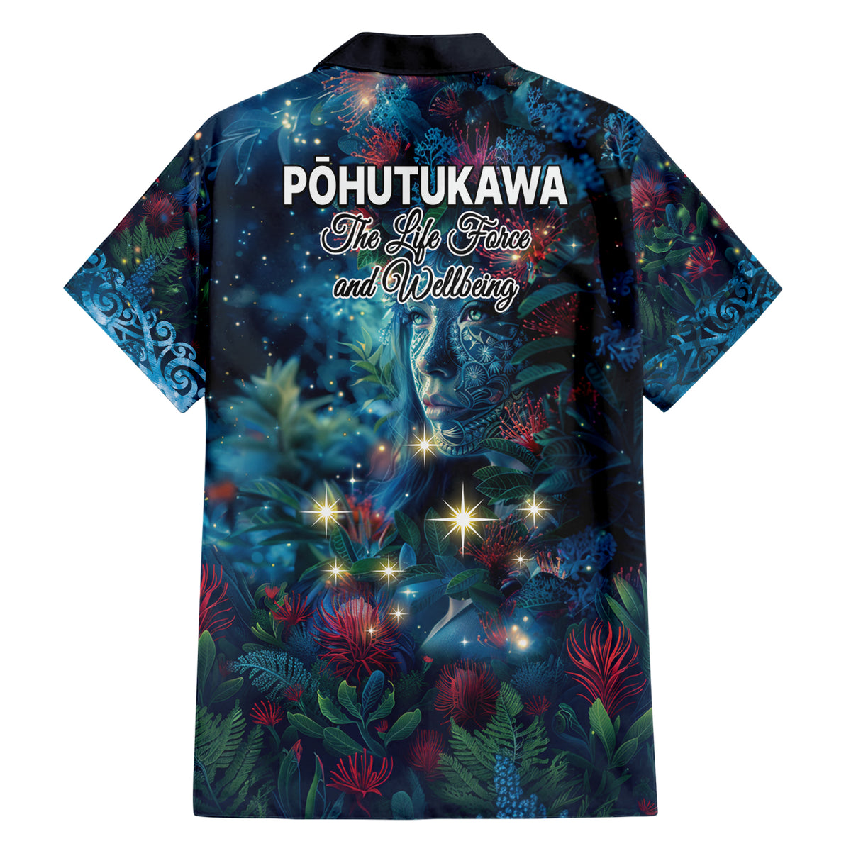 New Zealand Matariki Pohutukawa Family Matching Short Sleeve Bodycon Dress and Hawaiian Shirt Te Mauri te Ora