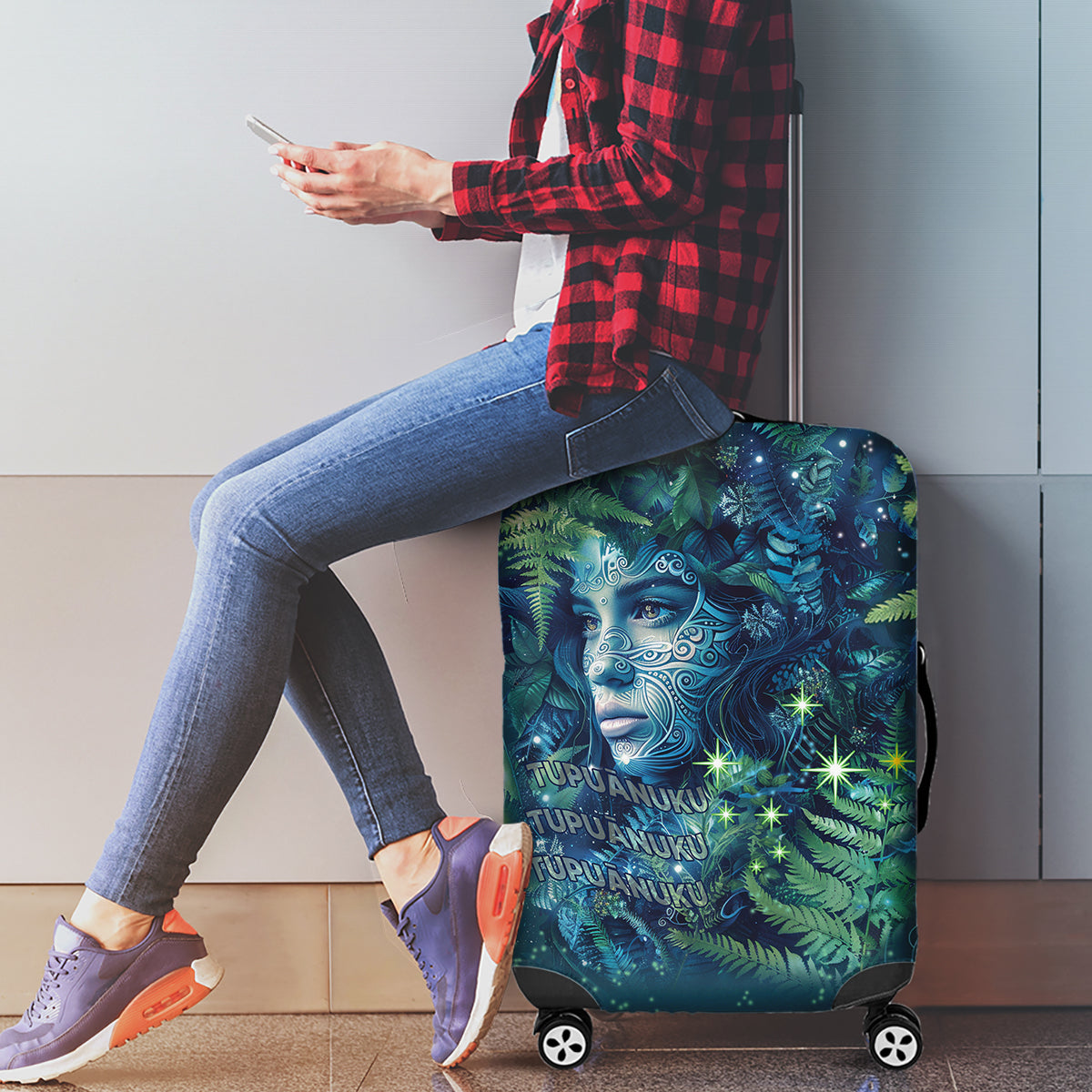 New Zealand Matariki Tupuanuku Luggage Cover Te Wā o te Hauhake