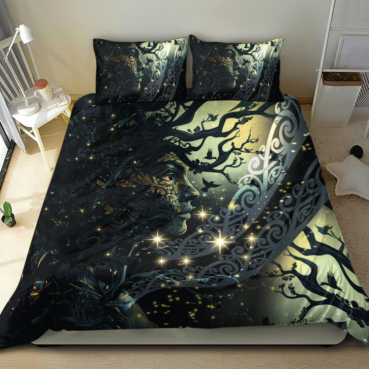 New Zealand Matariki Tupuarangi Bedding Set Ngā Kai o te Rangi