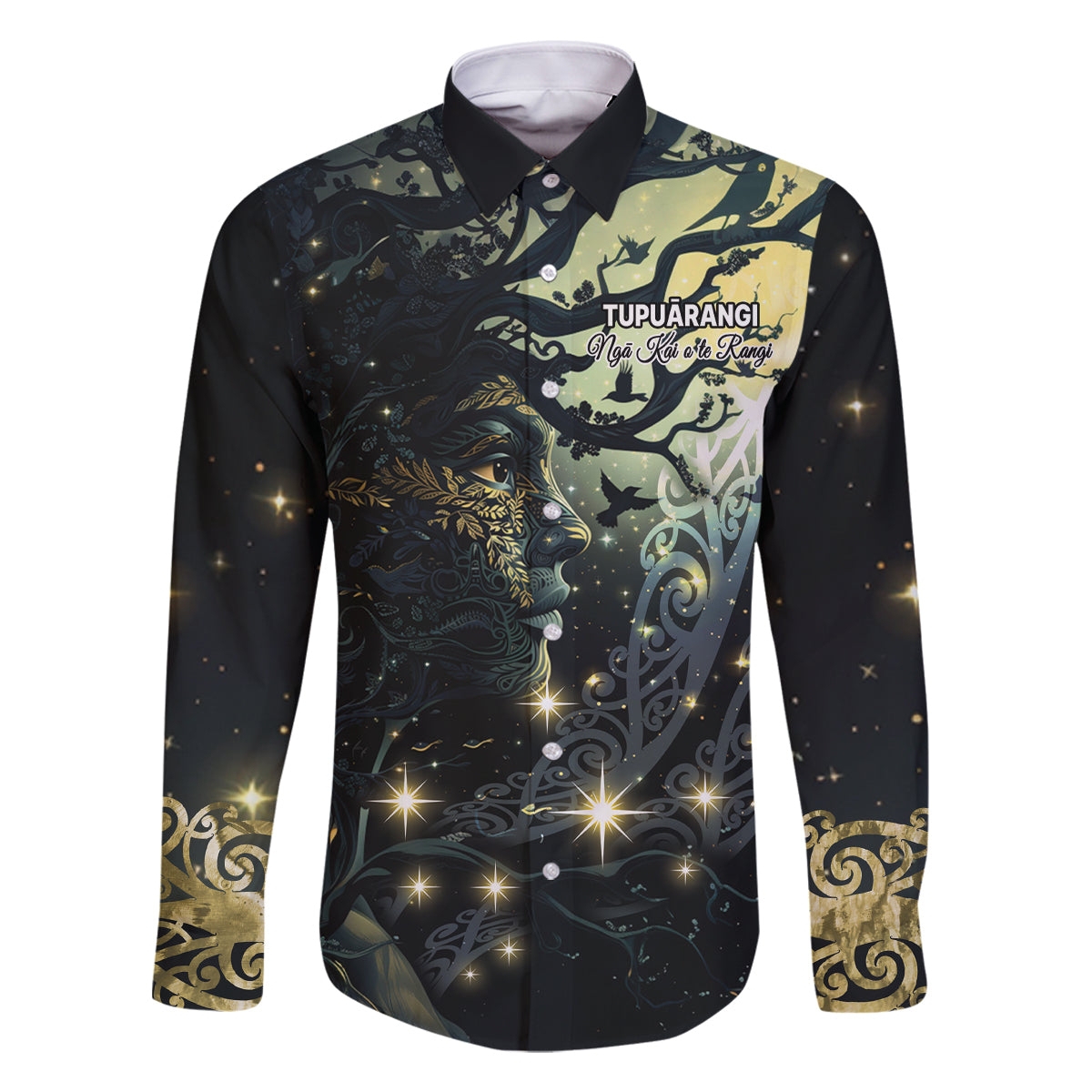 New Zealand Matariki Tupuarangi Family Matching Off Shoulder Maxi Dress and Hawaiian Shirt Ngā Kai o te Rangi