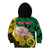 Personalised Dads Day Vanuatu Kid Hoodie Dad Mi lavem yu - Polynesian Flowers Tribal LT9 - Polynesian Pride