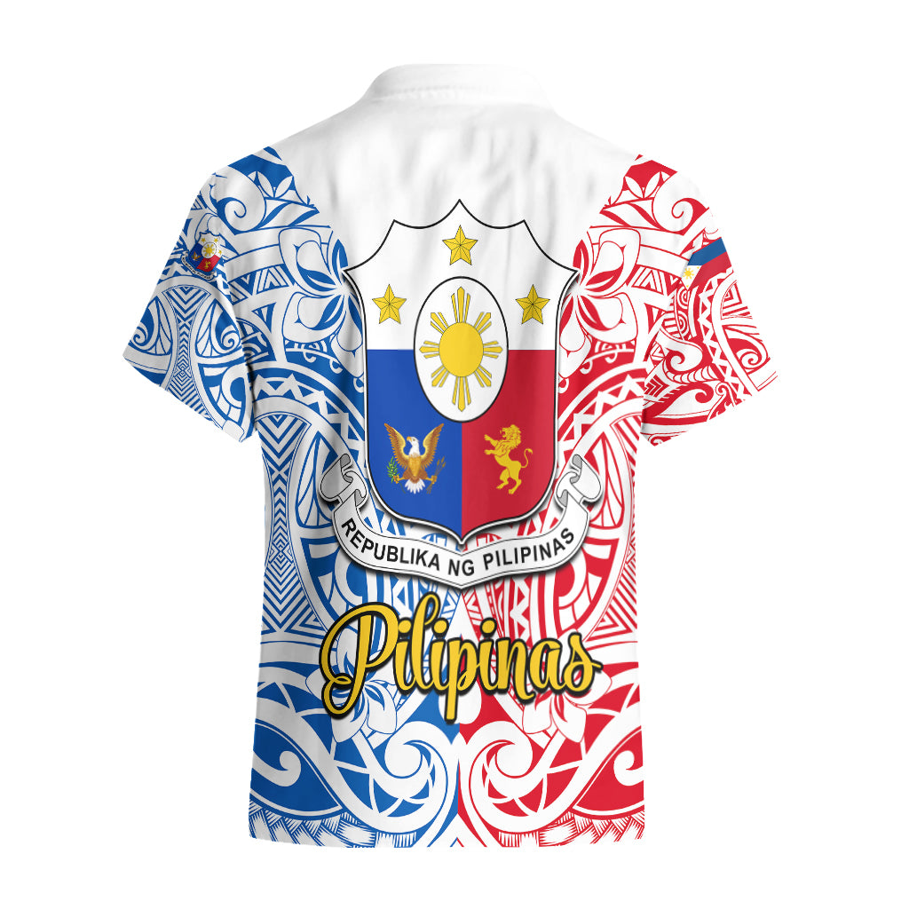 125th Independence Anniversary Philippines Hawaiian Shirt Polynesian Pilipinas Flag Style - White LT9 - Polynesian Pride