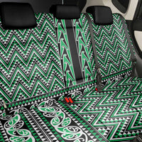 New Zealand Maori Niho Taniwha Back Car Seat Cover Kakariki Mangopare and Puhoro Pattern