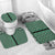 New Zealand Maori Niho Taniwha Bathroom Set Kakariki Mangopare and Puhoro Pattern - Polynesian Pride