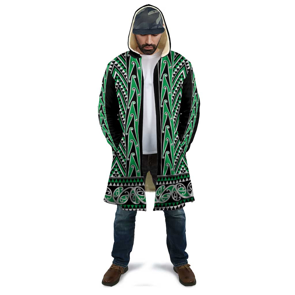 New Zealand Maori Niho Taniwha Cloak Kakariki Mangopare and Puhoro Pattern - Polynesian Pride