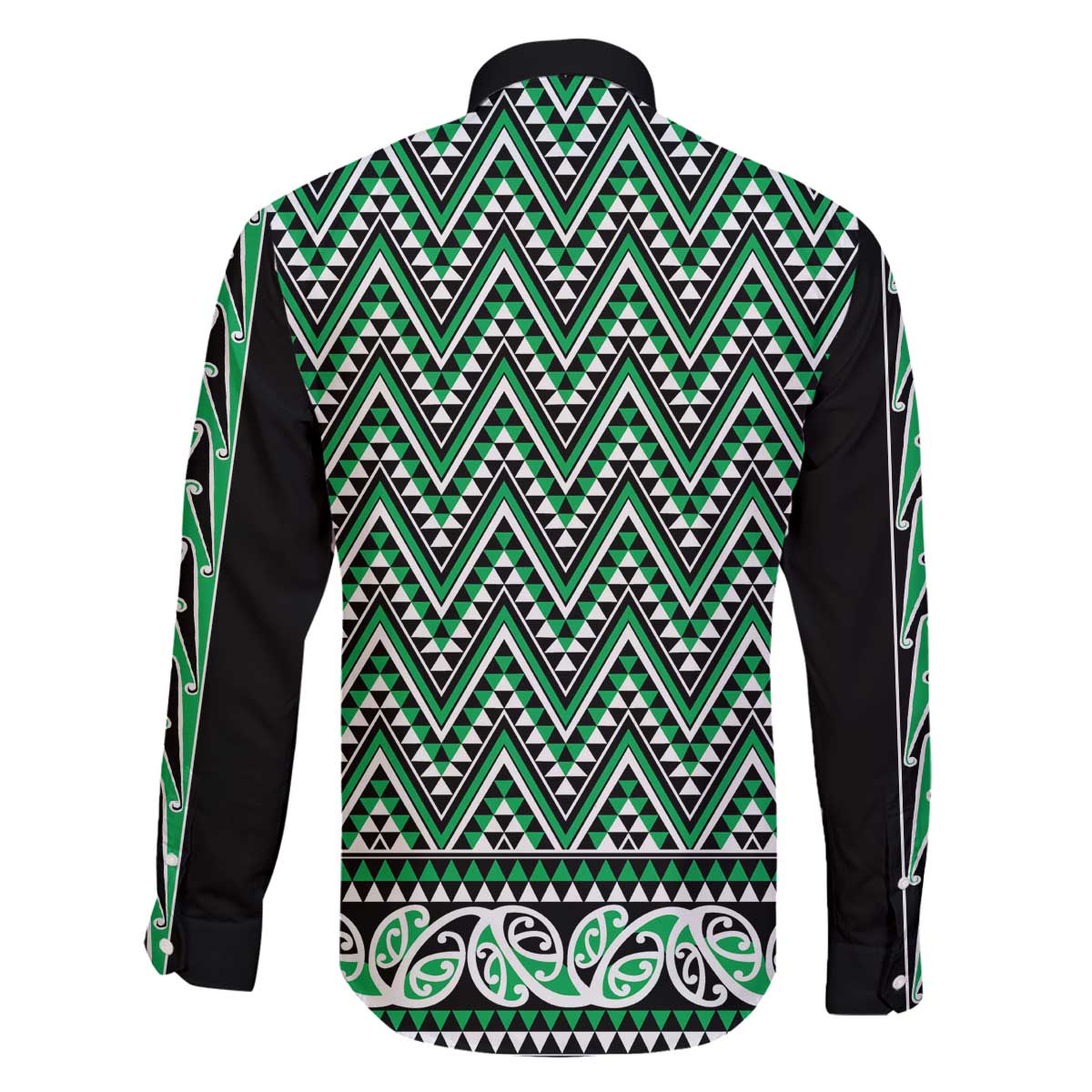 New Zealand Maori Niho Taniwha Family Matching Off The Shoulder Long Sleeve Dress and Hawaiian Shirt Kakariki Mangopare and Puhoro Pattern