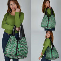New Zealand Maori Niho Taniwha Grocery Bag Kakariki Mangopare and Puhoro Pattern LT9 - Polynesian Pride