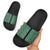 New Zealand Maori Niho Taniwha Slide Sandals Kakariki Mangopare and Puhoro Pattern - Polynesian Pride