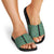 New Zealand Maori Niho Taniwha Slide Sandals Kakariki Mangopare and Puhoro Pattern - Polynesian Pride