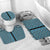 New Zealand Maori Niho Taniwha Bathroom Set Kikorangi Mangopare and Puhoro Pattern - Polynesian Pride