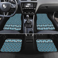 New Zealand Maori Niho Taniwha Car Mats Kikorangi Mangopare and Puhoro Pattern