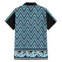 New Zealand Maori Niho Taniwha Family Matching Long Sleeve Bodycon Dress and Hawaiian Shirt Kikorangi Mangopare and Puhoro Pattern