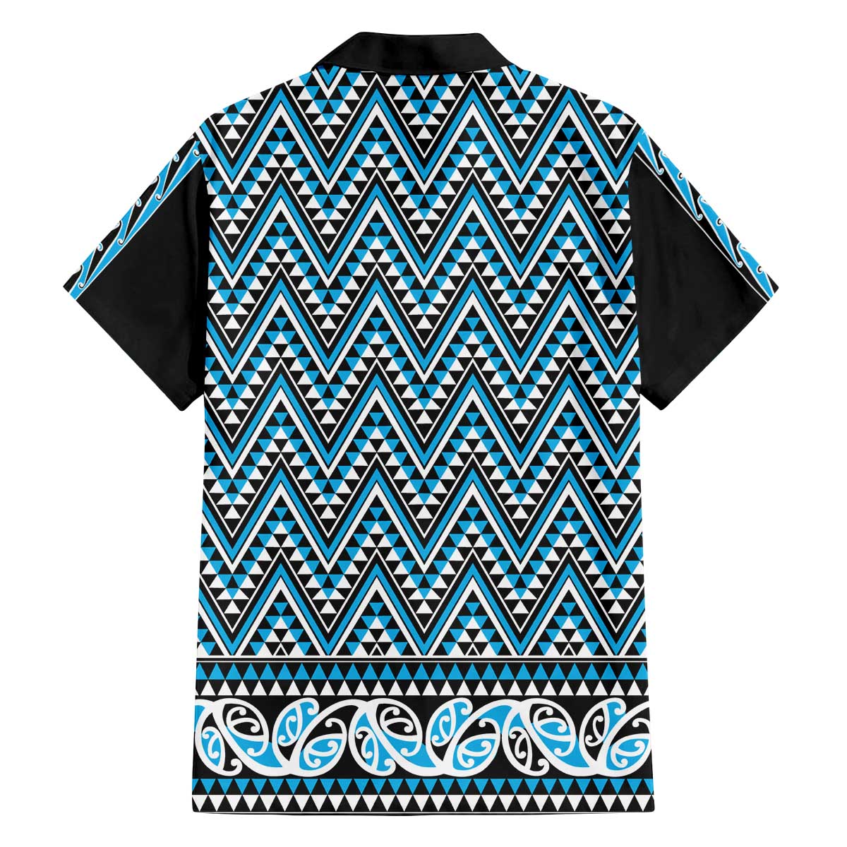 New Zealand Maori Niho Taniwha Family Matching Off The Shoulder Long Sleeve Dress and Hawaiian Shirt Kikorangi Mangopare and Puhoro Pattern