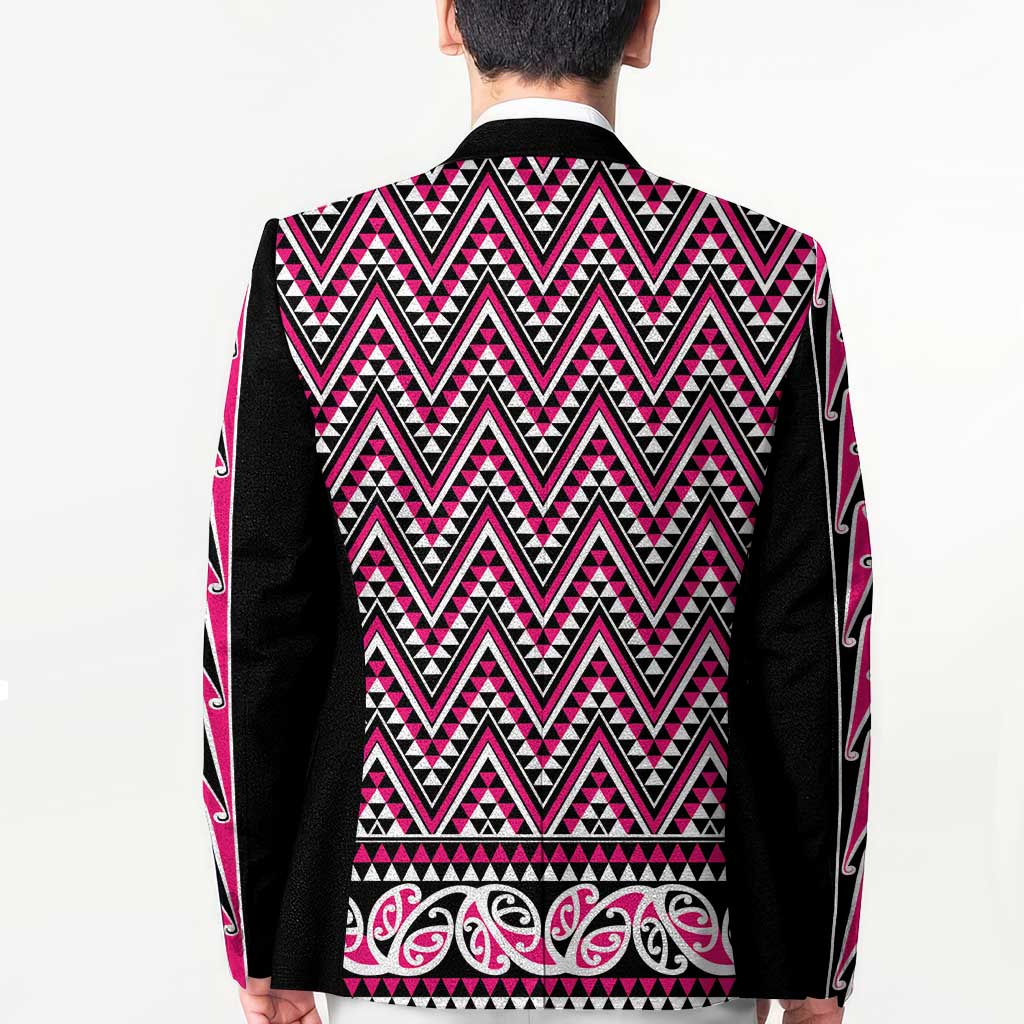 New Zealand Maori Niho Taniwha Blazer Mawhero Mangopare and Puhoro Pattern - Polynesian Pride