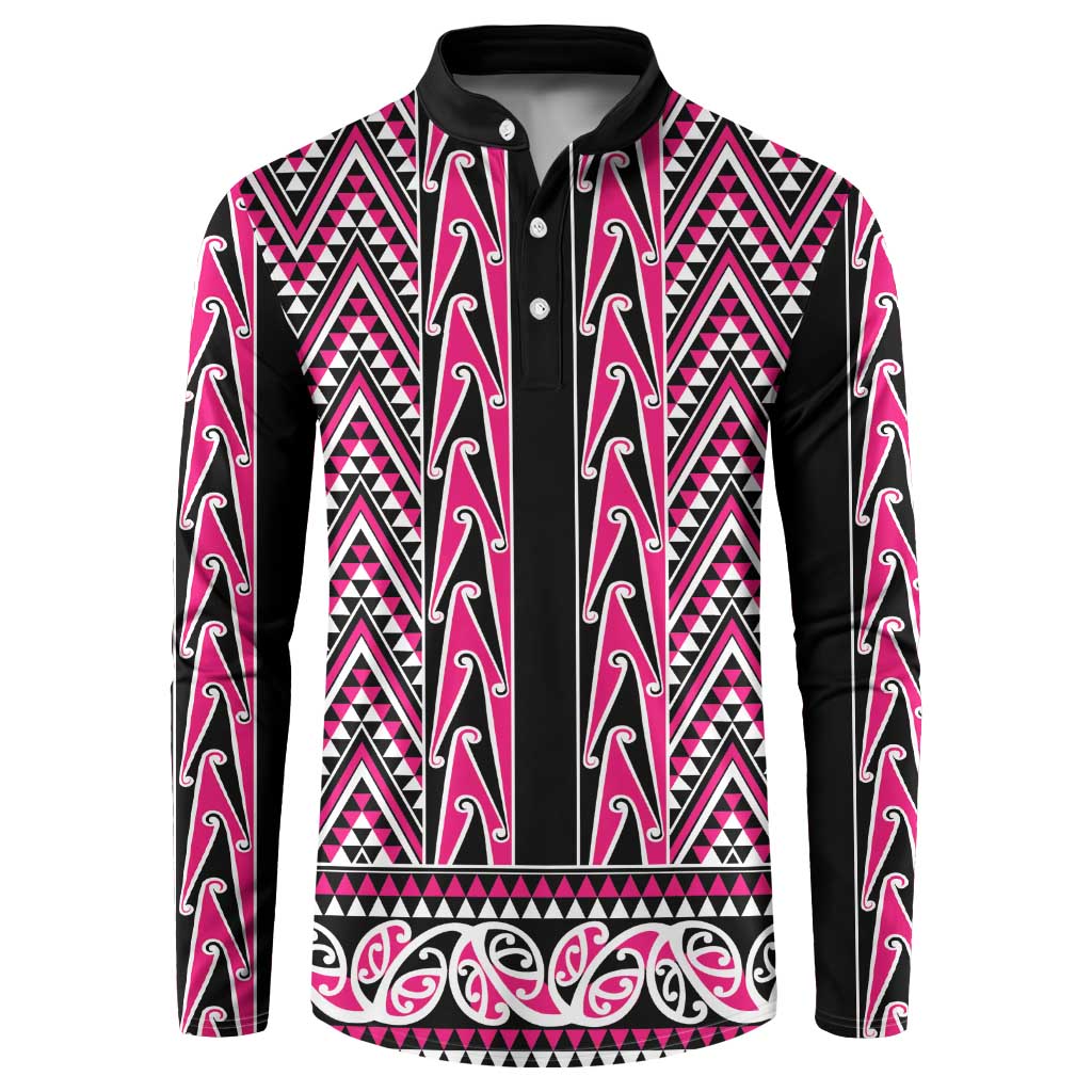 New Zealand Maori Niho Taniwha Button Sweatshirt Mawhero Mangopare and Puhoro Pattern