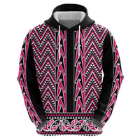 New Zealand Maori Niho Taniwha Hoodie Mawhero Mangopare and Puhoro Pattern