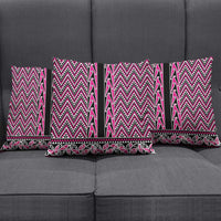 New Zealand Maori Niho Taniwha Pillow Cover Mawhero Mangopare and Puhoro Pattern - Polynesian Pride