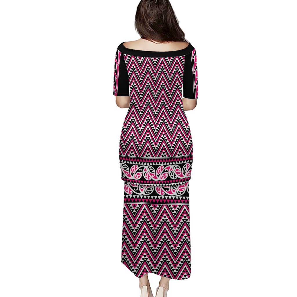 New Zealand Maori Niho Taniwha Puletasi Mawhero Mangopare and Puhoro Pattern