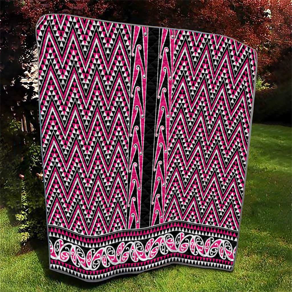 New Zealand Maori Niho Taniwha Quilt Mawhero Mangopare and Puhoro Pattern