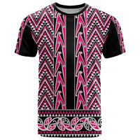 New Zealand Maori Niho Taniwha T Shirt Mawhero Mangopare and Puhoro Pattern