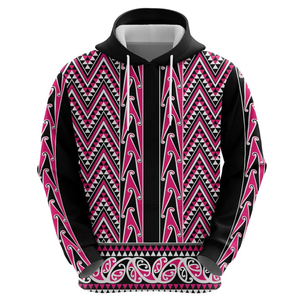 New Zealand Maori Niho Taniwha Zip Hoodie Mawhero Mangopare and Puhoro Pattern