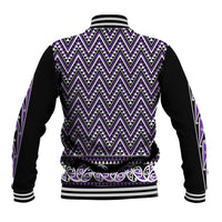 New Zealand Maori Niho Taniwha Baseball Jacket Waiporopo Mangopare and Puhoro Pattern