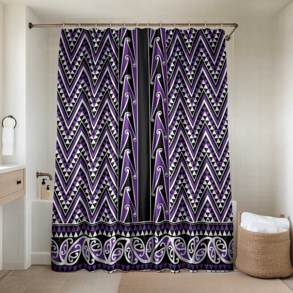 New Zealand Maori Niho Taniwha Bathroom Set Waiporopo Mangopare and Puhoro Pattern - Polynesian Pride