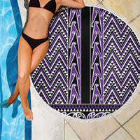 New Zealand Maori Niho Taniwha Beach Blanket Waiporopo Mangopare and Puhoro Pattern