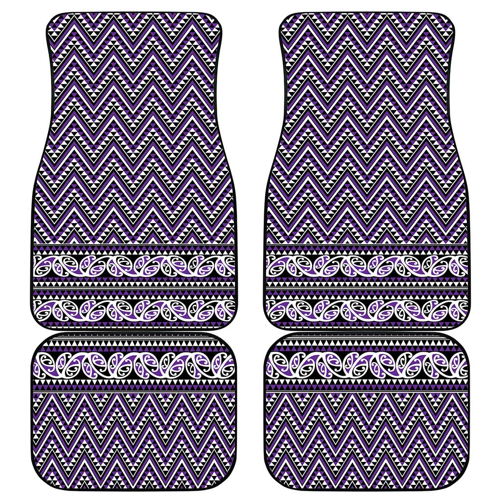 New Zealand Maori Niho Taniwha Car Mats Waiporopo Mangopare and Puhoro Pattern