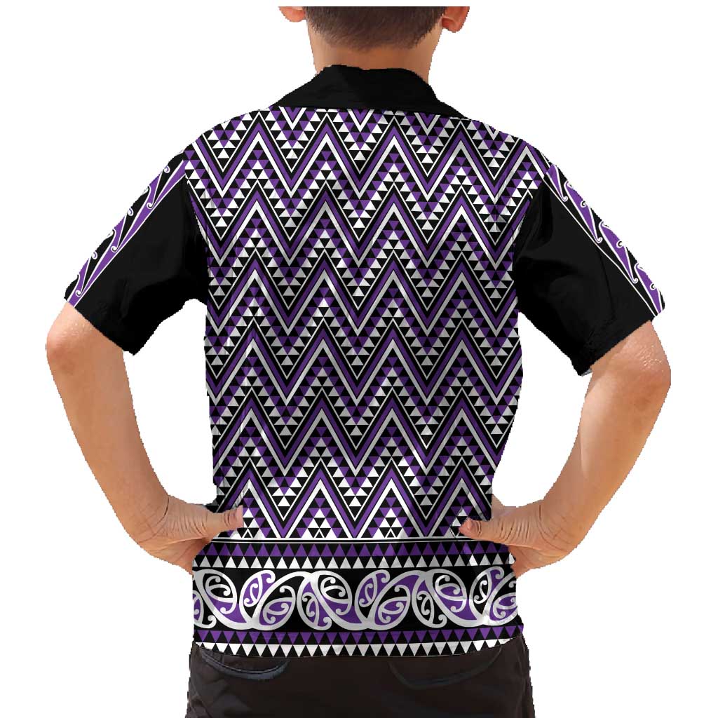 New Zealand Maori Niho Taniwha Family Matching Mermaid Dress and Hawaiian Shirt Waiporopo Mangopare and Puhoro Pattern