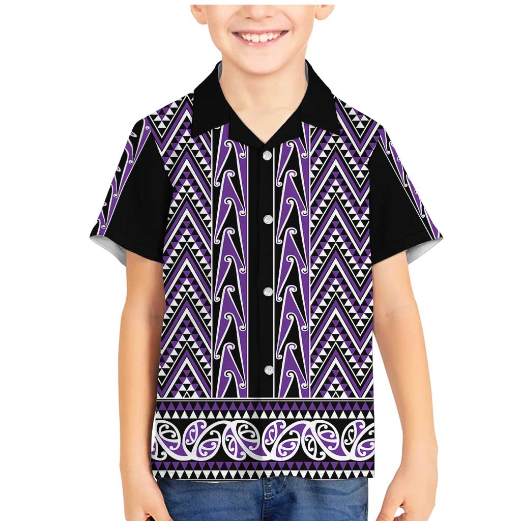 New Zealand Maori Niho Taniwha Family Matching Mermaid Dress and Hawaiian Shirt Waiporopo Mangopare and Puhoro Pattern