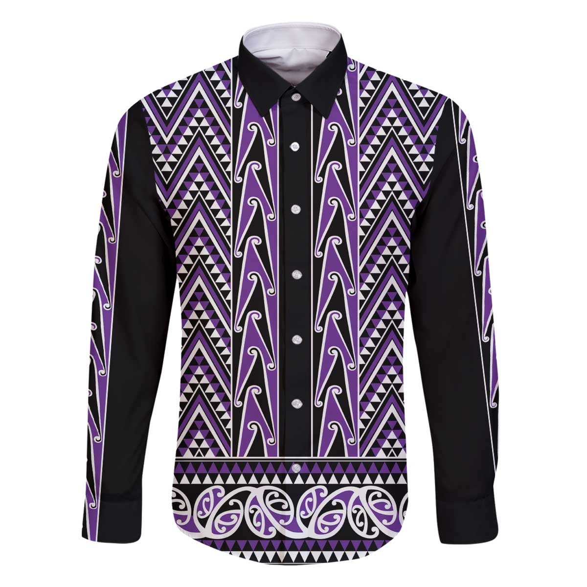 New Zealand Maori Niho Taniwha Family Matching Off The Shoulder Long Sleeve Dress and Hawaiian Shirt Waiporopo Mangopare and Puhoro Pattern