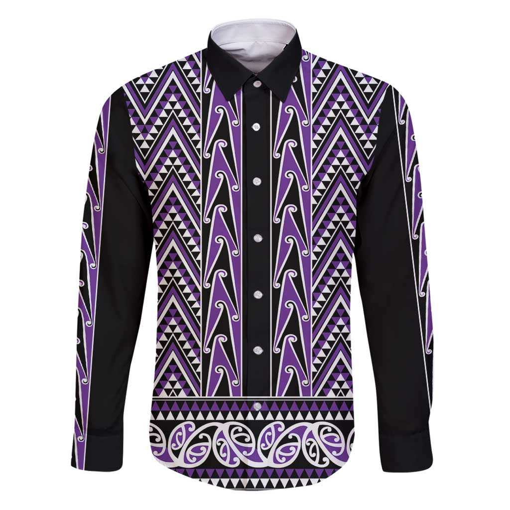 New Zealand Maori Niho Taniwha Family Matching Puletasi and Hawaiian Shirt Waiporopo Mangopare and Puhoro Pattern