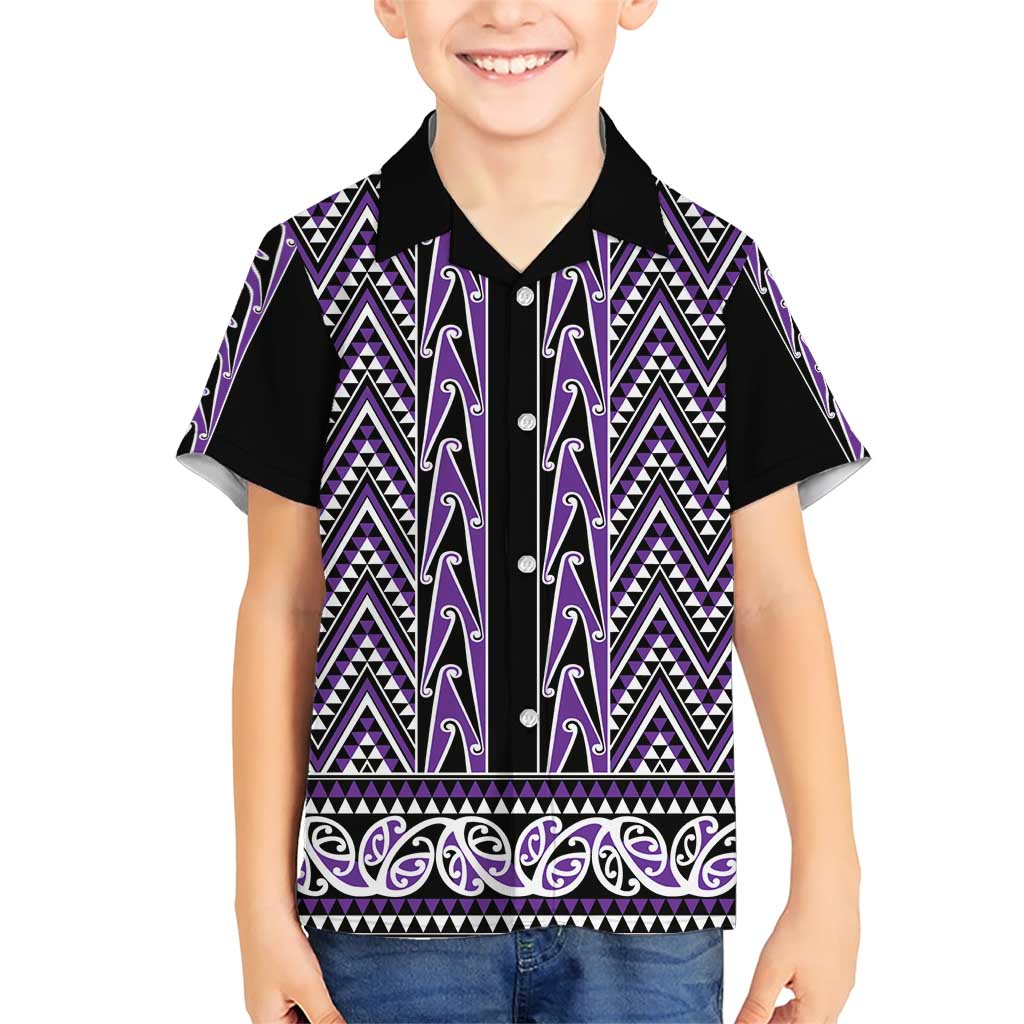 New Zealand Maori Niho Taniwha Family Matching Short Sleeve Bodycon Dress and Hawaiian Shirt Waiporopo Mangopare and Puhoro Pattern