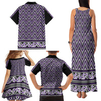New Zealand Maori Niho Taniwha Family Matching Tank Maxi Dress and Hawaiian Shirt Waiporopo Mangopare and Puhoro Pattern