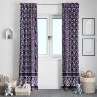 New Zealand Maori Niho Taniwha Window Curtain Waiporopo Mangopare and Puhoro Pattern