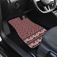 New Zealand Maori Niho Taniwha Car Mats Whero Mangopare and Puhoro Pattern
