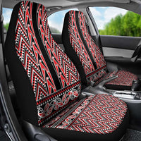 New Zealand Maori Niho Taniwha Car Seat Cover Whero Mangopare and Puhoro Pattern