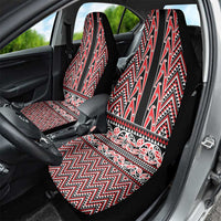 New Zealand Maori Niho Taniwha Car Seat Cover Whero Mangopare and Puhoro Pattern