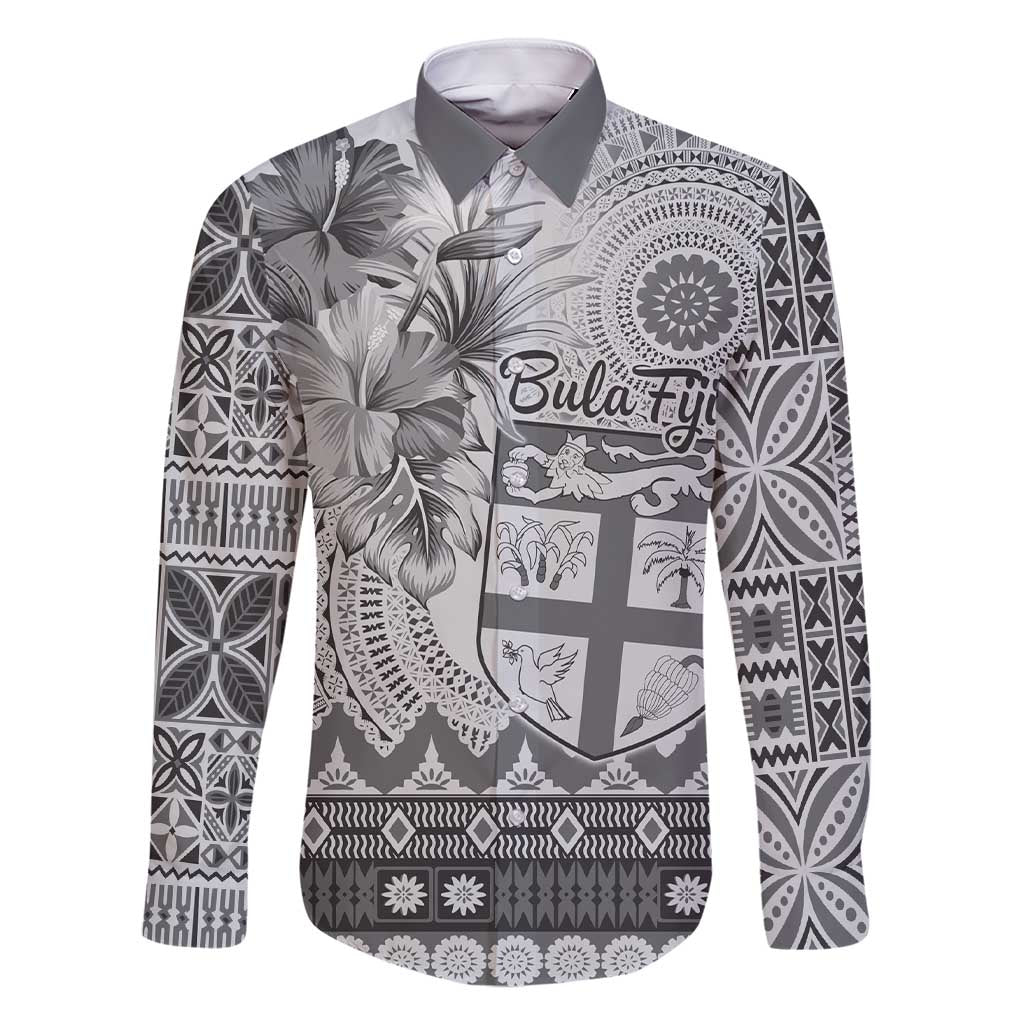 Vintage Bula Fiji Personalised Family Matching Short Sleeve Bodycon Dress and Hawaiian Shirt Beige Hibiscus Tapa Pattern