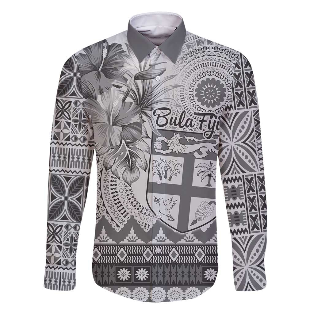 Vintage Bula Fiji Personalised Family Matching Tank Maxi Dress and Hawaiian Shirt Beige Hibiscus Tapa Pattern