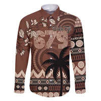 Personalised Bula Fiji 679 Family Matching Long Sleeve Bodycon Dress and Hawaiian Shirt Fijian Tagimoucia Masi Tapa Art
